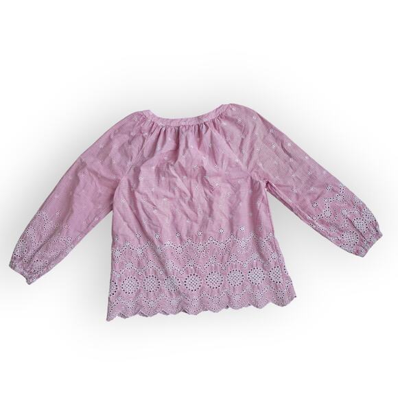 Sundance Blush Eyelet Button-Up Blouse - Picture 3 of 9